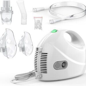 Portable VITA-Mist Nebulizer Air Compressor Machine for Kids & Adults Latex Free